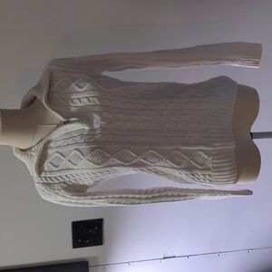 Croft & Barrow zip neck sweater Cable knit Small
